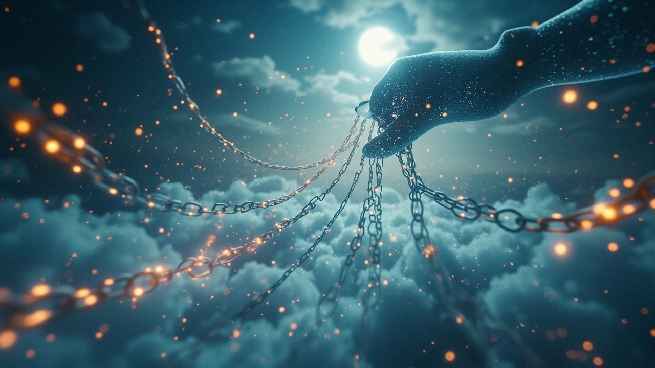 把乱跳的链按住